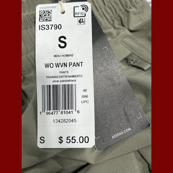 Adidas - Men's Mid-Rise Workout Pant - Light Green - Small - Picture 11 of 16